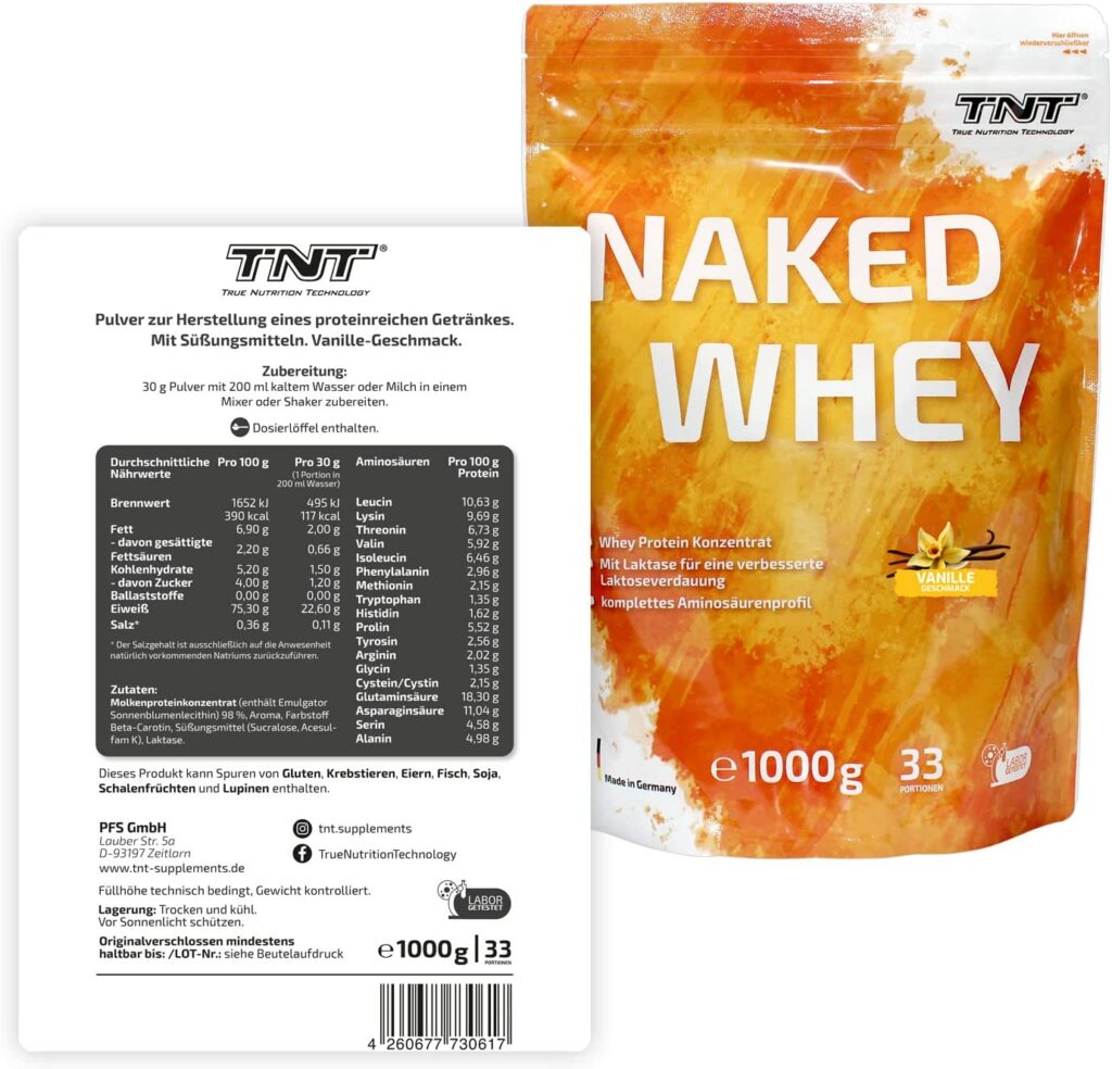 Tnt Naked Whey Protein Test Erfahrung